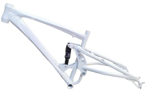 Generisch 190-mm-Snowbike-Rahmen, 26 x 4,8 Zoll, Vollfederung, Fatbike aus Aluminiumlegierung(Army Green)