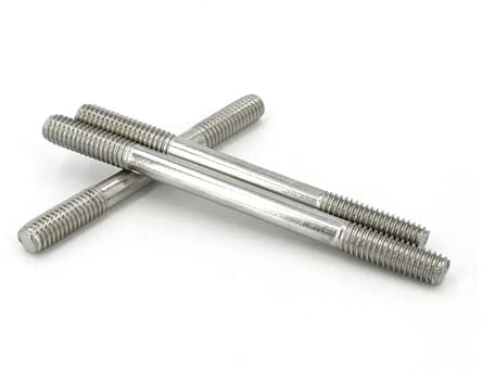 Barre con perni a doppia estremità, 1 pz aste filettate a doppia estremità M3-M8 bulloni senza testa in acciaio inossidabile 304 A2 35-200 mm(M4 110mm)