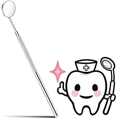 Zahnarztspiegel,Bobury Edelstahl Mundspiegel Dentalspiegel Mund Zahn Inspektion Spiegel Zahnspiegel Speculum Stomatoscope Zahnarzt Werkzeug