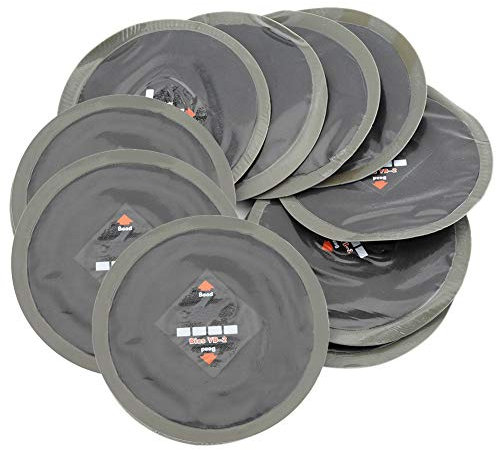Qiilu 10 Stücke 90mm Reifen patches Auto Naturkautschuk Reifen Reifenpanne Reparatur Kalten Patch Tubeless Patches YB-04