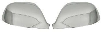 OMAC Spiegelkappen Spiegelabdeckung kompatibel mit VW Multivan T5 2003-2015 Edelstahl Silber