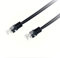 RGB Networks Ltd Super High Speed ADSL 2 + Cable Telephone Extension RJ11-RJ11 3m Cat5e BT Broadband gold plated connector Premium Quality (3m Black)