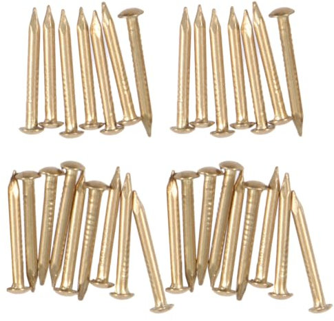 HEALLILY 100 stücke kupfernägel zum töten von bäumen entfernen von stümpfen kupfernagel Spikes für schieferdach 18mm (Messing)