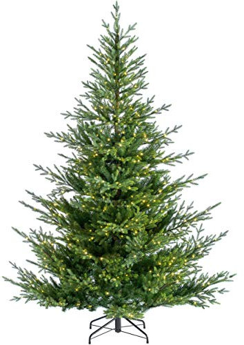 WeRChristmas Pre-Lit Douglas Fir Christmas Tree, Green, 7 ft