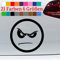 Smiley Aufkleber Böse Emoji lustig JDM Sticker Bad Guy Shocker Fun Decal Kleber in 6 Größen und 21 Farben