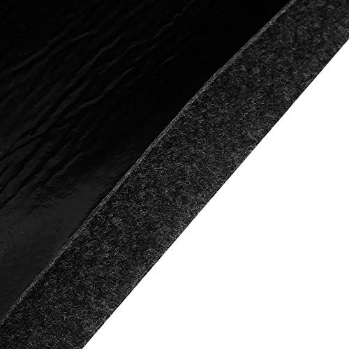 Alfombra ignífuga para piso de barbacoa Alfombra para parrilla de barbacoa Protector de cubierta de piso Negro