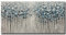 Yotree Gemälde, 61 x 122 cm, 3D-Ölgemälde auf Leinwand, blauer Wald, schwere Textur, Acrylgemälde, Wandkunst, Wanddekoration, Holz im Inneren, gerahmt, aufhängfertig, Bilder