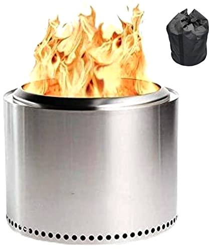 PYapron Solo Herd Lagerfeuer Feuerstelle, Tragbarer Hinterhof Natürlichen Holzofen Firebowl Herd Hochleistungs-außen Rauchfreie Patio Feuerstelle mit Tragetasche für Tragbare Feuerkorb