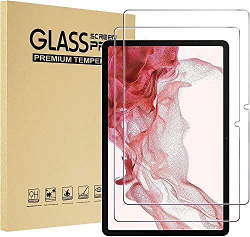 Succtopy [2 Stück] Schutzfolie für Samsung Galaxy Tab S7 FE 5G/Galaxy Tab S8 Plus 5G 2022/Galaxy Tab S7 Plus 12,4 Zoll Displayschutz mit 9H Härte, Anti-Kratzer, Anti-Bläschen Galaxy Tab S8+/S7+/S7 FE