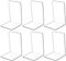 3 Paar klare Acryl-Buchstützen für Regale, transparente Buchstützen, Heavy Duty Book Ends und Desktop-Organizer, Plexiglas Buchstützen Buchstopper