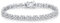 925 Sterling Silber Tennis Armband Iced Out Armband Schmuck Damen Personalisiert mit Weißen Zirkonia