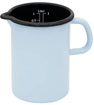 Riess, 0338-028, Küchenmaß 10cm,1 Liter, BACKEMAILLE BLAU, 16.3x11.3x14.8cm, Gewicht 431gr, Volumen 1,15 L