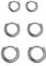Creolen Silber 925 Klein Set für Damen Mädchen - 3 Paar Helix Piercings Schwarz - Ohrringe Herren Nase Lippenringe 8mm 10mm 12mm