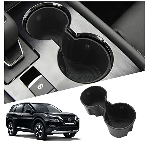 Ruiya Compatible with Nissan X-Trail XTrail T33 2022 2023 2024 2025 Cup Holder Storage Box, Car Drink Holder Centre Console Cup Holder Storage Water Bottles Interior XTrail Accessories