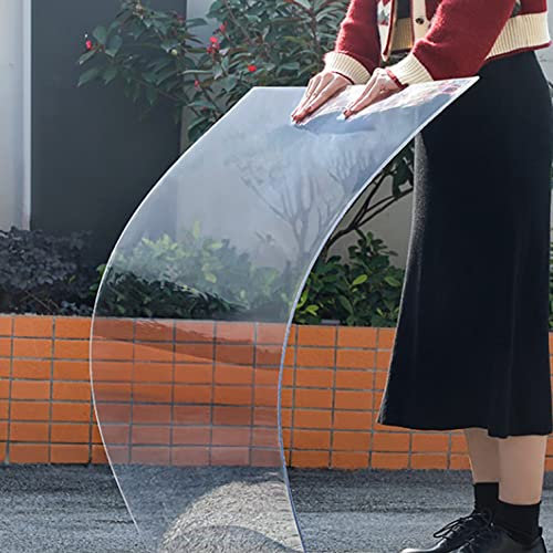 Dachplatte aus Polycarbonat,Klare Dachverkleidungs-Ersatzplatten,Markisenabdeckungen für Außenbereich,Regenfeste Gewächshausüberdachung,für Balkonfenster Sicherer Zaun (WxL: 1.2x7m)