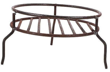 FONDOTIN Pot Holders Outdoor Pan Rack Household Pan Rack Camping Pan Rack Multi-function Pan Rack Countertop Pan Rack Multi-function Pot Holder Camping Cooking Pot Stand Wrought Iron Wok