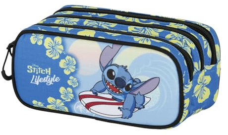 Lilo y Stitch Lifestyle-Estuche Portatodo Trick Fan 2.2, Azul, 23 x 11 cm