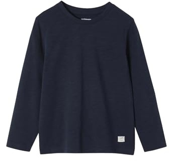 Vertbaudet Jungen Langarmshirt Basic Marine 152