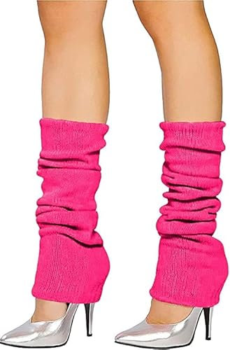 ANZEE DISCOVER THE NEW YOU Leg Warmers For Adult Women & Girls Stay Warm and Stylish, Women's Knitted Ankle Warmers Party Dance, Sports, Yoga Accessories (Pink)