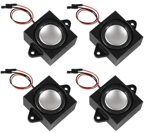 Tiardey 4PCS 3 Watt 8 Ohm Single Cavity Mini-Lautsprecher, tragbare kleine Lautsprecher, Lautsprecheranschluss, Trennschnittstelle für eine Vielzahl Kleiner elektronischer Projekte