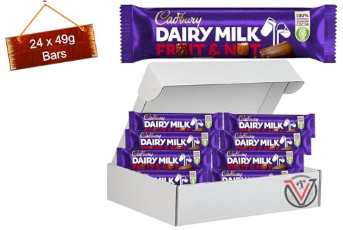 Generic VIMIX All Flavours Chocolate Bags & Bars Collection (Full Box, Dairy Milk Fruit & Nut Bar 49g)
