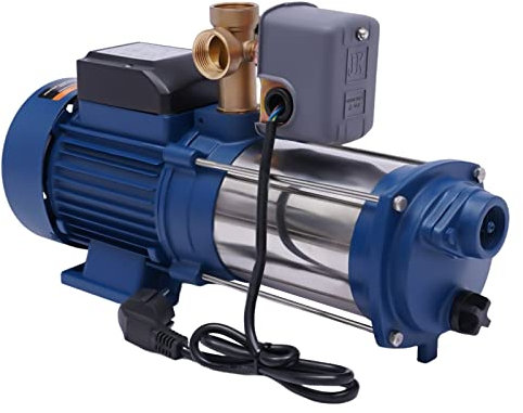 Pompe centrifuge 1800 W, pompe de jardin 90 m hauteur de refoulement maximale, pompe centrifuge, pompe à eau 220 V 4000 l/h, pompe à jet pour les jardins, hôtels, usines, mines