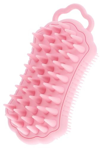 GARVALON Silikon-kopfhautmassagegerät Flexibler Bürstenkopf Dusch-körpermassageschrubber Sanfte Reinigung Durchblutungsfördernd