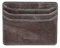 grande 3633 - Porte-Cartes en Cuir véritable pour Femmes et Hommes, Portefeuille Ultra Fin et Minimaliste à Fermeture éclair (Gris Rustique)