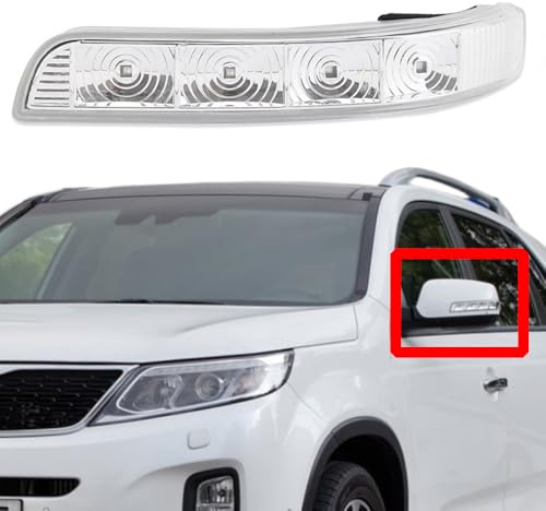 Auto Rückspiegel Blinker Für Kia Sorento 2009 2010 2011 2012 2013 2014 2015, Auto Seitenansicht Rückspiegel Signal Licht Anzeigeleuchte Zubehör 87613-2P000 87623-2P000,Left
