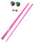 LOVIVER Queue de Billard en Fibre de Carbone 57 1/2 Split Snooker Cue Bâton de Billard pour Hommes Femmes Joueurs de Billard Adultes, Rose