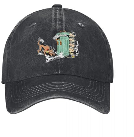 Vintage Lucky Luke Cartoon Baseballkappe Herren Damen Distressed Denim Snapback Hut Daltons Anime Outdoor Workout Hüte Kappe