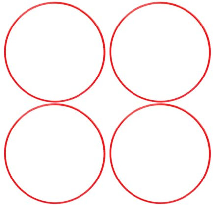 aqxreight 4-teiliges Set, 18 Zoll, Selbstklebender Felgenschutz aus Aluminiumlegierung, Kratzfester Felgenschutz für Reifenzierblenden, Dekorative und Schützende Radkantenringe, Rot