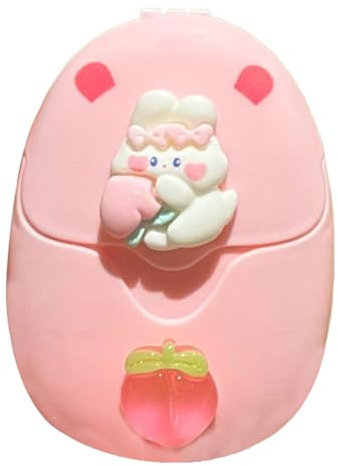 Reisseifenscheiben, Seifenblätter, Reise-Seifenblätter mit Cartoon-Seifenscheiben, 50 Stück Seifenpapier zum Händewaschen, kleine Scheibe