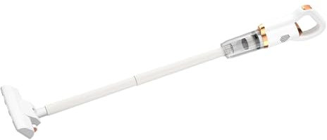 TIKATARER Cordless Vacuum, 2 in 1 Quiet Rechargeable Stick & Handheld Vacuum Cleaner, White, Dual Vacuuming & Mopping Functionality, Plastic Construction, Ideal for Carpeted & Hard Floors