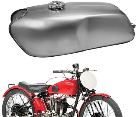 Fenayuu Öltankersatz, Öltank | 9L Motorrad Benzinölflasche - Leckdofter Hochglanz-Powersport-Teile Öltank Zubehör, Retro-Finish