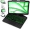 MAYDORHER For iPad13 Inch Air Keyboard Case (M3-2025, M2-2024), Unique Cyberpunk High-tech 360° Rotating Style with Pressure Reduction Sound Effect for iPad Pro 6/5/4/3 12.9, Black
