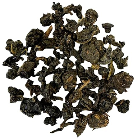 Rauf Tee | Schwarzer Tee China Oolong Toasted Bio | 100g | Halbfermentiert, kräftig-würzig, nussig, goldbraune Tasse, handverlesen