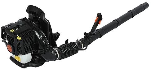 kamulouk Soffiatore aspiratore a Scoppio zainolo 52cc 550cfm 2 Tempi 1,7 CV per Giardino attrozzatura per Fogli, Neve, Polvere e Detriti con Motore Un Gas Nero