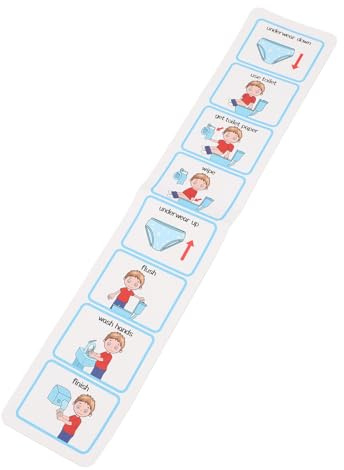 Fdit Visual Asd Toilet Plan for Girls, Visual Footwear of Transparent Pattern Animals, PVC Material