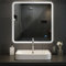 CLP Espejo de baño Jericho con iluminación, Altavoz Bluetooth, Espejo de baño antivaho, Espejo de Pared LED Regulable, 3 Modos de luz, Tamaño:80x80 cm