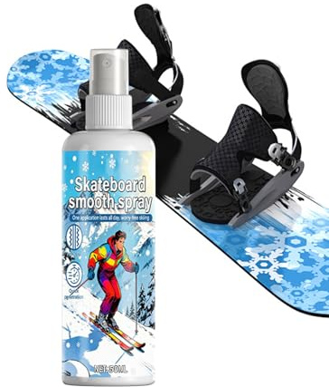 demaxiyad Ski- und Snowboard-Spray | Pflegemittel für Gleitausrüstung, Glättungsspray für Snowboard-Boards | für Anfänger, Profis, Sportbegeisterte,