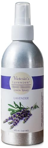 Victoria's Lavender Linen Spray - Aromatherapy Pillow Mist & Linen Spray for Bedding, Soothing Lavender Essential Oil Pure Blend for Bed & Pillows, Relaxing, Handmade in Oregon, Made in USA (8 oz)