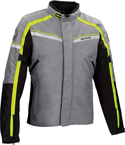 Bering Motorradjacken GREENWICH, Grau/Schwarz/Fluoreszent, Größe L