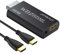 AUTOUTLET Adaptador Wii a HDMI, Convertidor Wii a Hdmi 1080P / 720P Full HD, con Salida de Audio y Video de 3,5mm y Cable HDMI de 1m, para Nintendo Wii, Conector Wii HDMI,Monitor de TV, Proyector