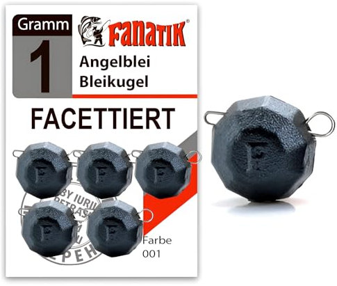 FANATIK Cheburashka facettiert Faced kantiges Jig Jigkopf Bleikopf Bleikugel 3g - 75g