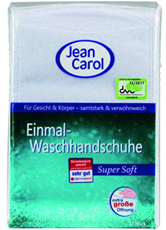 Jean Carol Einmal-Waschhandschuhe, Super Soft (1 x 12 Stück)