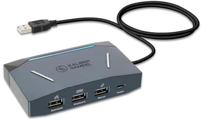 IOGEAR KeyMander 2 - Maus-/Tastatur-Switch Adapter für Xbox Series X|S, PS5 PS4 und Nintendo Switch mit Cross-Over-Funktion für Controller