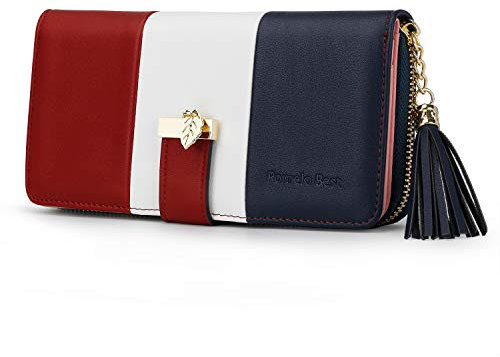 Pomelo Best Portafoglio Donna Cerniera Lungo con Pendente Portamonete Chiusura con Cerniera - Ideale Regali per Donna
