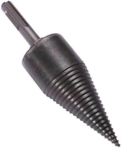 DOITOOL Alu Spaltkeil Holzspalter Wandmontage 1 Satz 38Mm Holzspalter Holzspalter Bohrer Brennholzbohrer Holzspaltkegel Holzbohrer Schneidvorrat für Holzhausspaltung (Runder) Spaltbombe