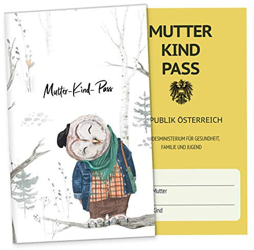 OLGS Mutterkindpasshülle Eule Kim Österreich - Schutzhülle ohne Personalisierung
